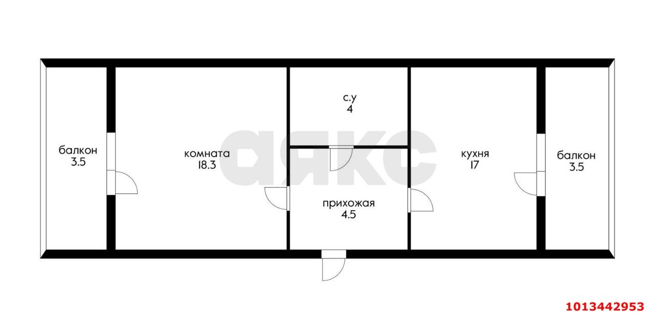 Фото №10: 1-комнатная квартира 46 м² - Краснодар, Восточно-Кругликовский, ул. Героя А.А. Аверкиева, 30