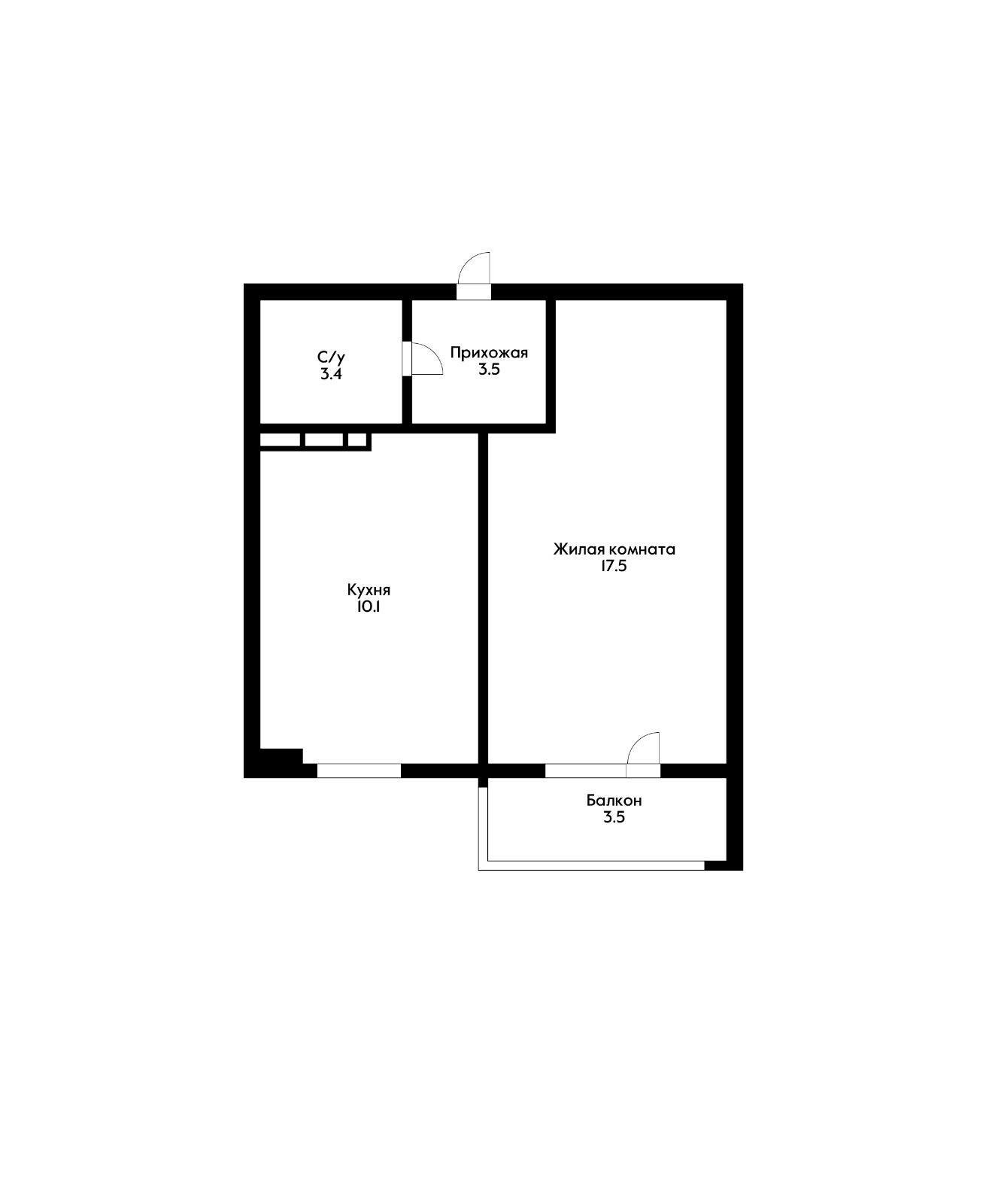 Фото №10: 1-комнатная квартира 34 м² - Краснодар, Прикубанский внутригородской округ, Музыкальный, мкр. ЖК Инсити, ул. Российская, 267/3к1