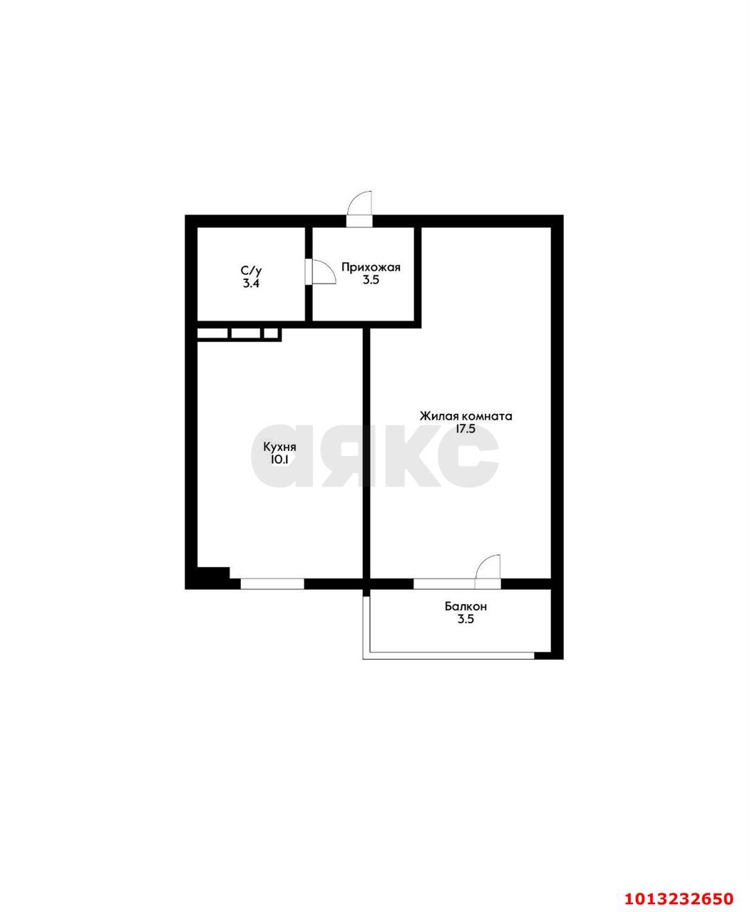 Фото №10: 1-комнатная квартира 34 м² - Краснодар, ЖК Инсити, ул. Российская, 267/3к1