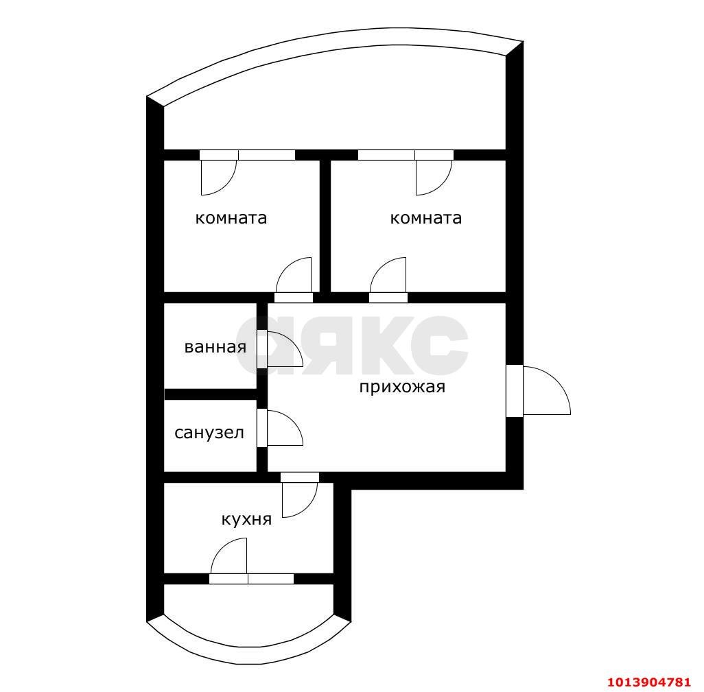 Фото №12: 2-комнатная квартира 62 м² - Краснодар, Черёмушки, ул. Старокубанская, 58