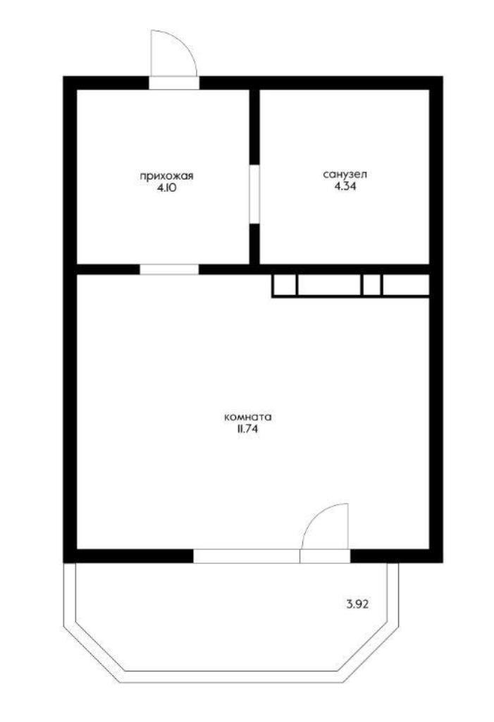 Фото №2: Студия 24 м² - Краснодар, Прикубанский внутригородской округ, Славянский, мкр. Светлоград, ул. Красных Партизан, 1/4к15