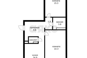 Фото №1: 2-комнатная квартира 69 м² - Краснодар, мкр. Западный внутригородской округ, ул. Киевская, 3