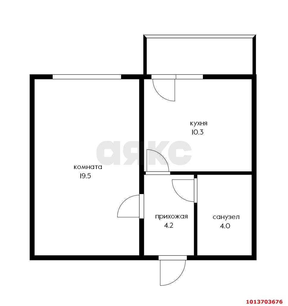 Фото №12: 1-комнатная квартира 40 м² - Краснодар, Прикубанский внутригородской округ, мкр. Микрохирургии глаза, ул. Академика Лукьяненко, 24