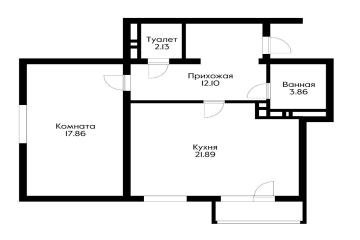 Фото №2: 2-комнатная квартира 57 м² - Краснодар, мкр. жилой комплекс Нeo-квартал Красная Площадь, ул. Конгрессная, 19/1