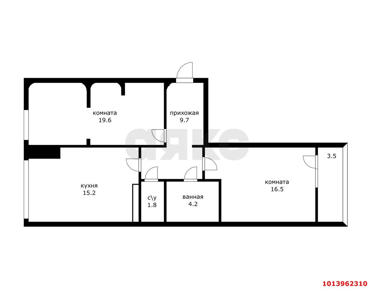Фото №20: 2-комнатная квартира 70 м² - Краснодар, Центральный