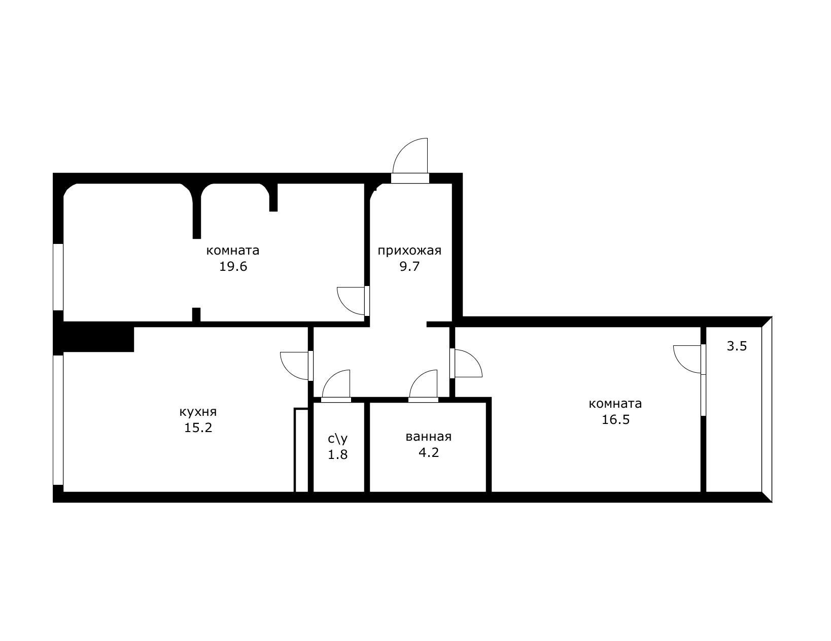 Фото №20: 2-комнатная квартира 70 м² - Краснодар, ЖК Все Свои Вип, Табачная Фабрика, жилой комплекс Все Свои, мкр. Центральный внутригородской округ, ул. Колхозная, 5