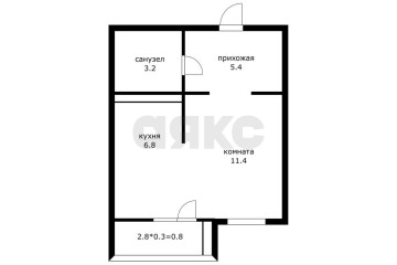 Фото №4: 1-комнатная квартира 33 м² - Краснодар, мкр. жилой комплекс Нeo-квартал Красная Площадь, ул. им. Мурата Ахеджака, 12к4