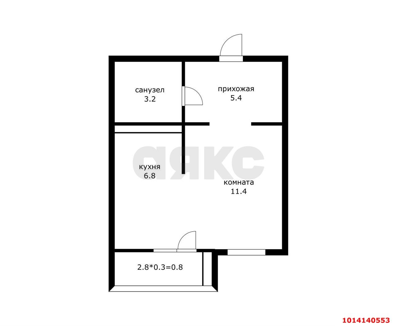 Фото №4: 1-комнатная квартира 33 м² - Краснодар, жилой комплекс Нeo-квартал Красная Площадь, ул. им. Мурата Ахеджака, 12к4