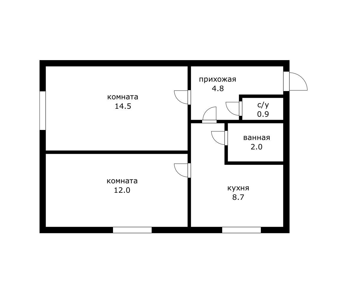 Фото №8: 2-комнатная квартира 42 м² - Краснодар, мкр. Прикубанский внутригородской округ, ул. Российская, 794/1