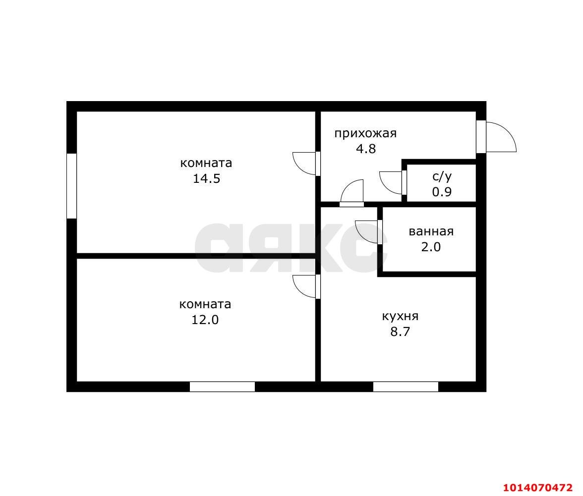 Фото №8: 2-комнатная квартира 42 м² - Краснодар, Прикубанский внутригородской округ, ул. Российская, 794/1