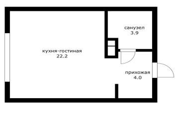 Фото №2: Студия 30 м² - Краснодар, мкр. жилой комплекс Самолёт-6, ул. Ивана Беличенко, 90к2