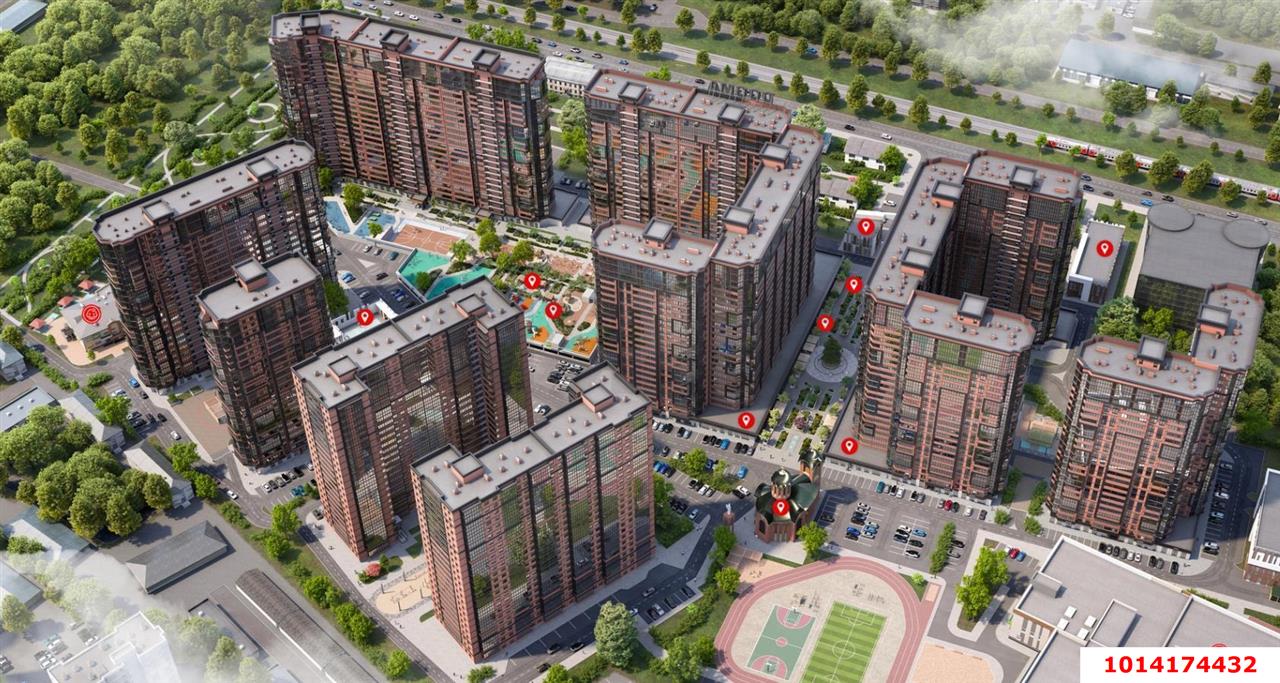 Фото №9: 1-комнатная квартира 33 м² - Краснодар, жилой комплекс Рекорд, ул. Новороссийская, 90/2к1