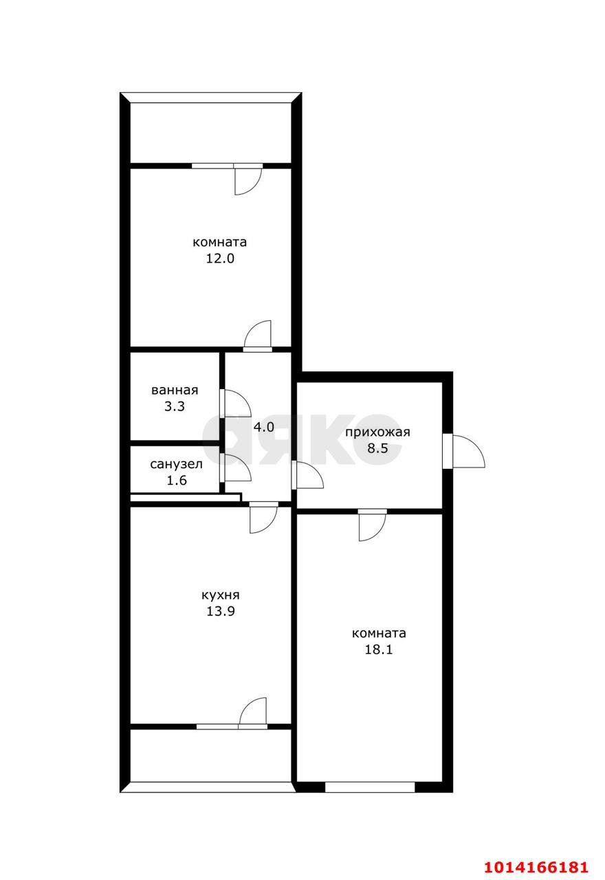 Фото №8: 2-комнатная квартира 67 м² - Краснодар, Молодёжный, ул. Душистая, 75