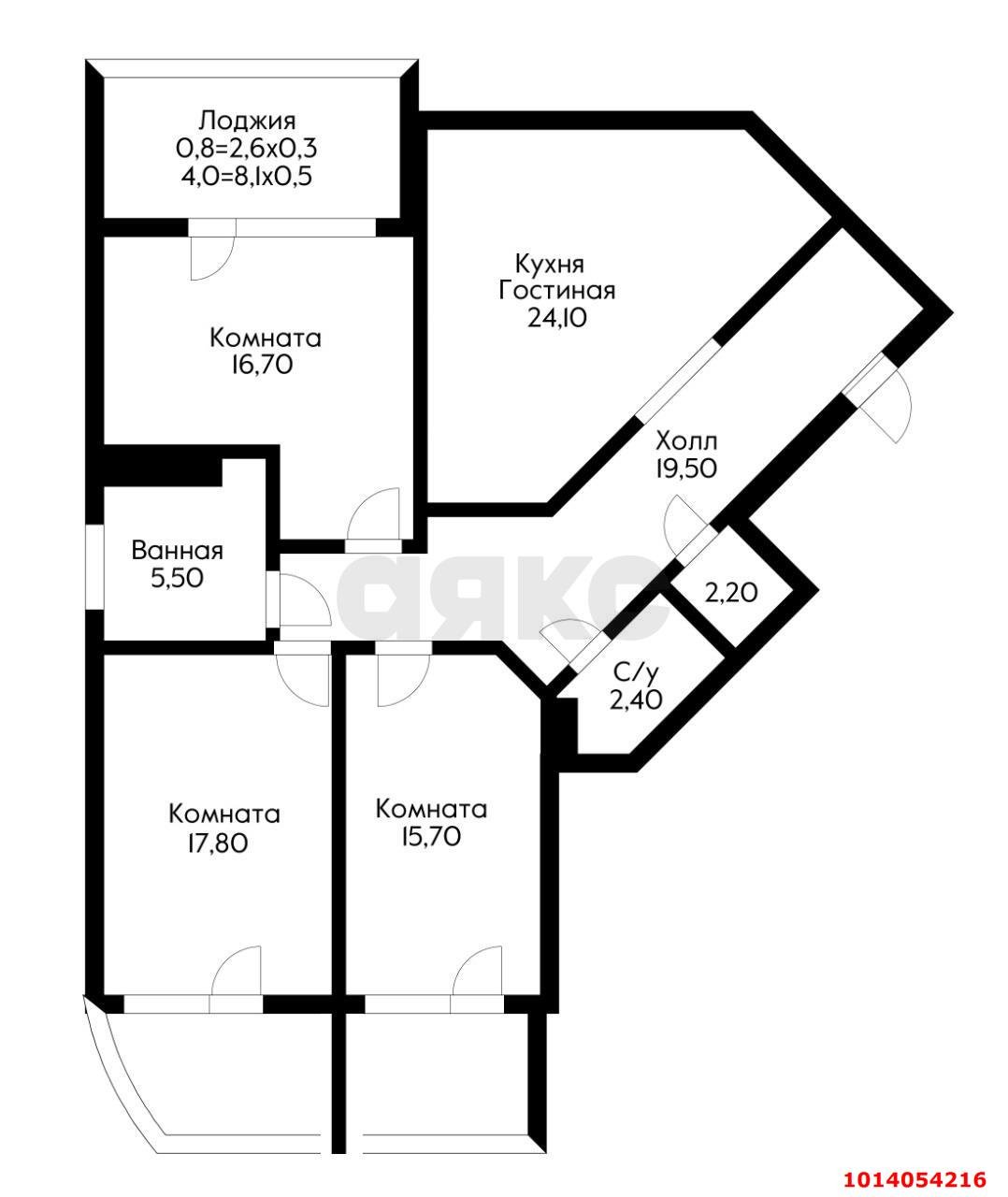 Фото №6: 3-комнатная квартира 105 м² - Краснодар, Юбилейный, б-р Клары Лучко