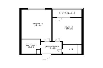 Фото №2: 1-комнатная квартира 32 м² - Краснодар, мкр. жилой комплекс Лучший, ул. Петра Метальникова, 36