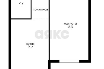 Фото №2: 1-комнатная квартира 42 м² - Российский, мкр. Прикубанский внутригородской округ, ул. Очаковская, 10