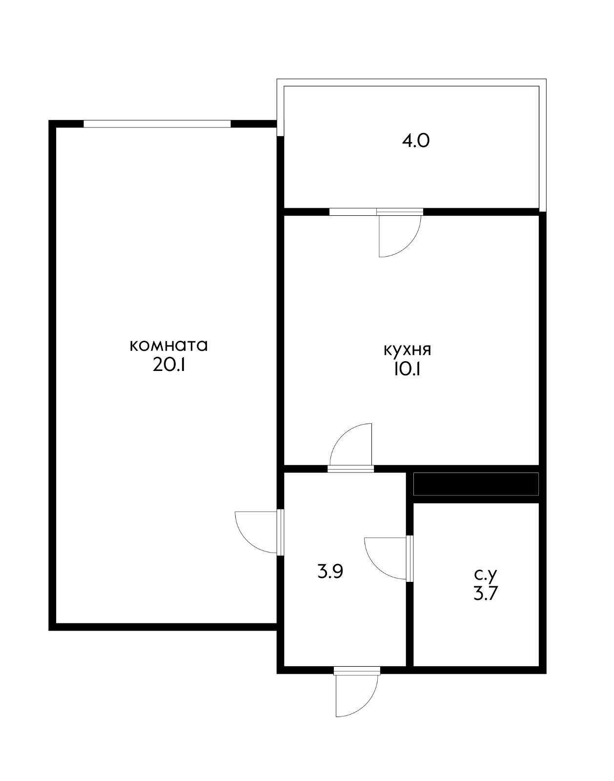 Фото №13: 1-комнатная квартира 42 м² - Краснодар, ЖК Маршал, жилой комплекс Маршал, Западный внутригородской округ, мкр. Фестивальный, ул. Гаражная, 87