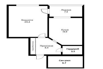 Фото №2: 1-комнатная квартира 53 м² - Краснодар, мкр. Центральный, ул. Кубанская набережная, 37/11