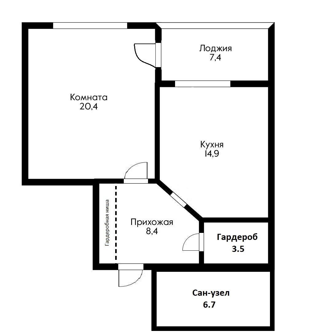 Фото №2: 1-комнатная квартира 61 м² - Краснодар, Центральный внутригородской округ, Западный внутригородской округ, мкр. Центральный, ул. Кубанская набережная, 37/11