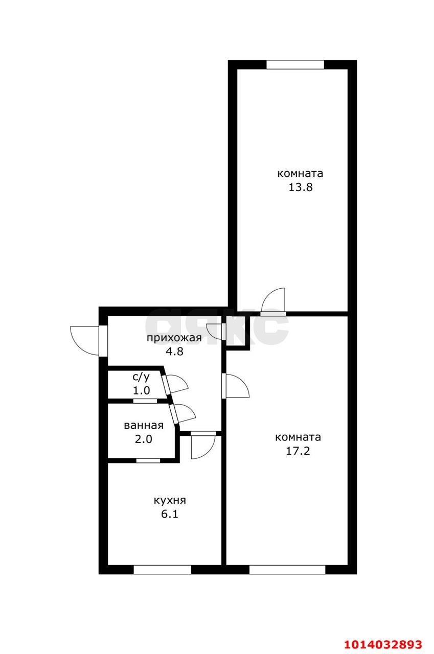 Фото №2: 2-комнатная квартира 46 м² - Краснодар, Фестивальный, ул. Гагарина, 145