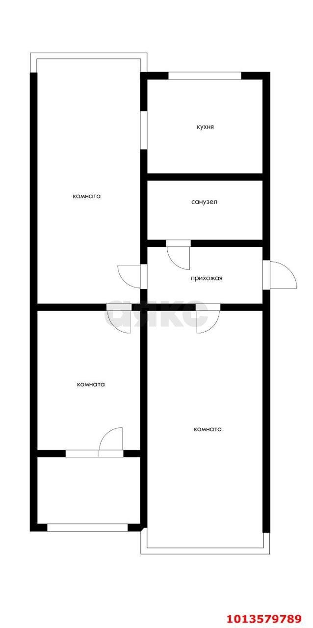 Фото №8: 3-комнатная квартира 70 м² - Краснодар, Западный внутригородской округ, ул. Красная, 155