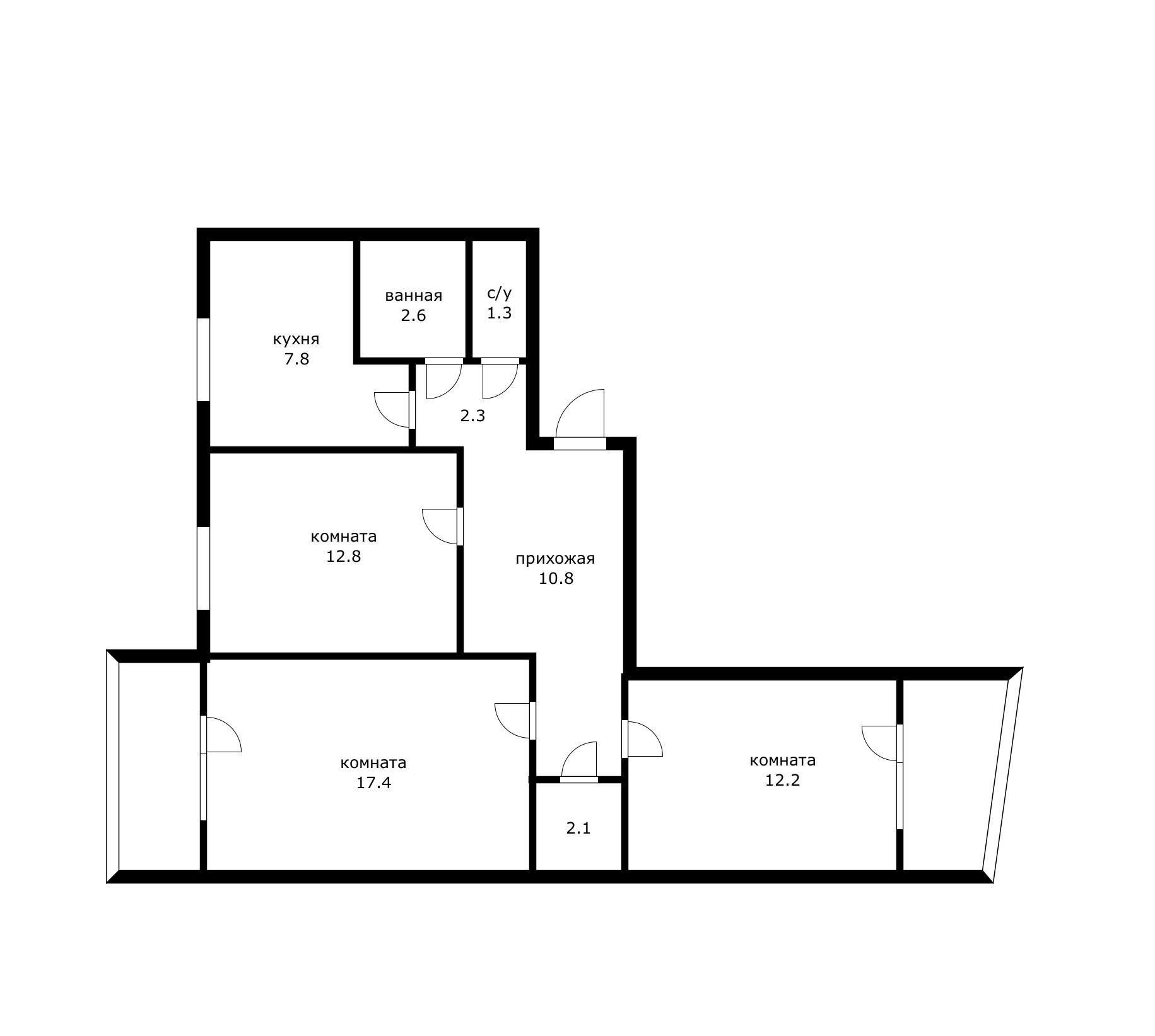 Фото №14: 3-комнатная квартира 78 м² - Краснодар, ул. Думенко, 14