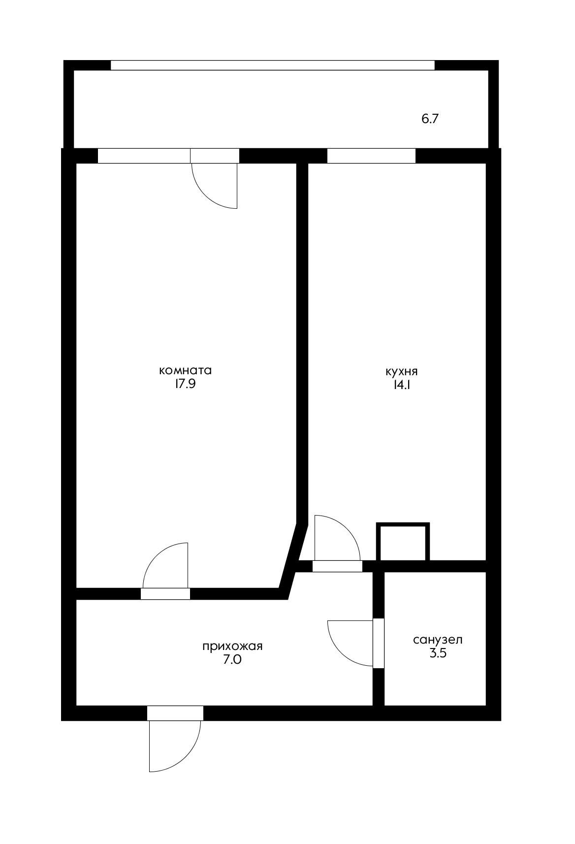 Фото №14: 1-комнатная квартира 46 м² - Краснодар, Музыкальный, ЖК Оникс, жилой комплекс Оникс, имени Петра Метальникова, Прикубанский внутригородской округ, мкр. Завод Радиоизмерительных Приборов, ул. Российская, 267к3