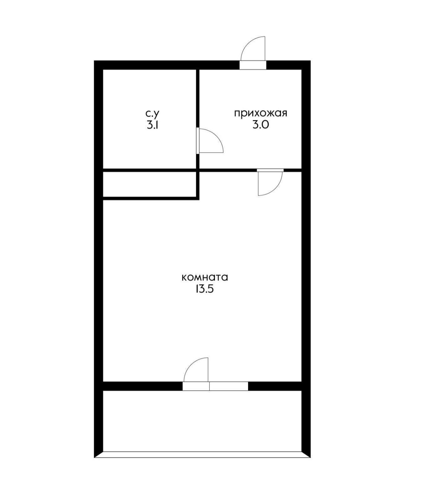 Фото №9: Студия 20 м² - Краснодар, Прикубанский внутригородской округ, мкр. жилой комплекс Ракурс, ул. имени Героя Ростовского, 8