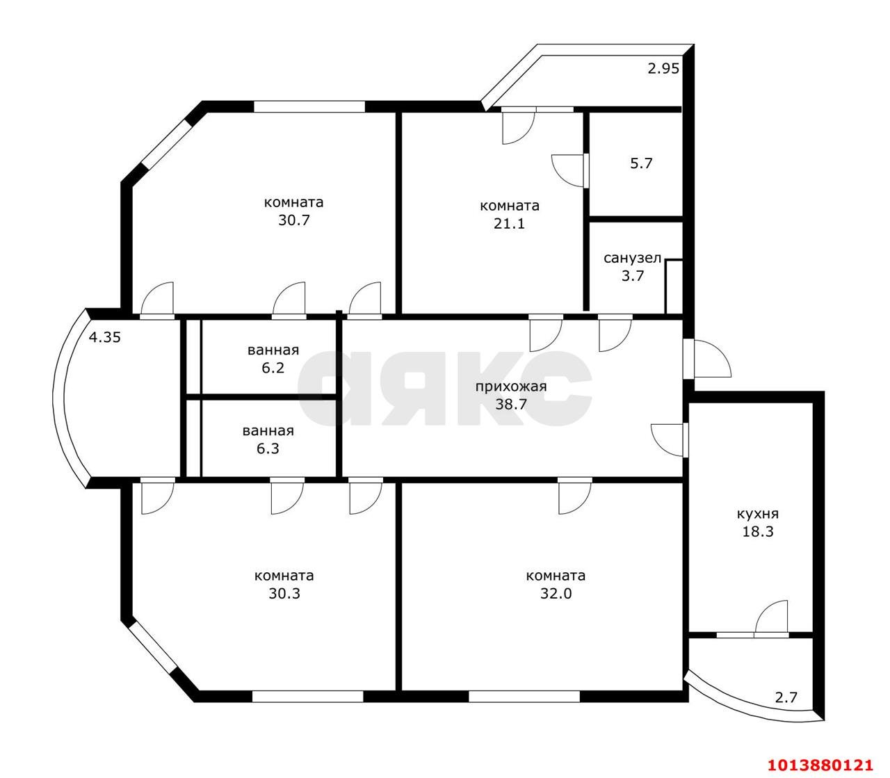 Фото №15: 4-комнатная квартира 205 м² - Краснодар, ул. Фёдора Лузана, 23
