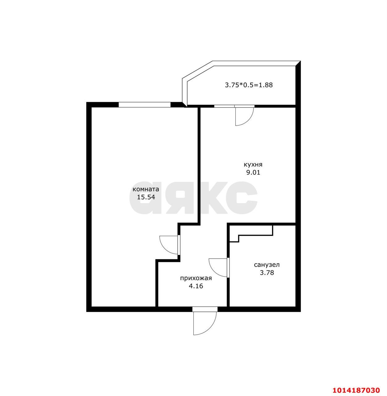 Фото №2: 1-комнатная квартира 36 м² - Краснодар, Губернский, ул. им. Героя Яцкова И.В., 19