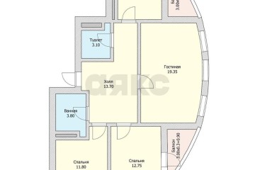 Фото №3: 3-комнатная квартира 87 м² - Краснодар, мкр. имени Петра Метальникова, ул. Тополиная, 40/1