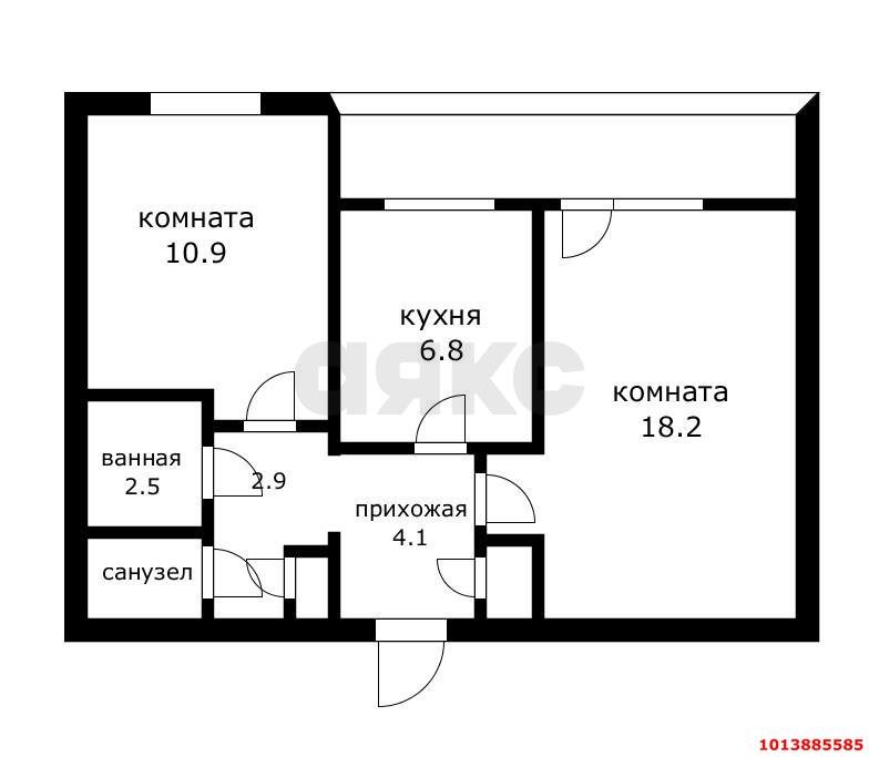 Фото №12: 2-комнатная квартира 52 м² - Краснодар, Западный внутригородской округ, ул. Брянская, 3