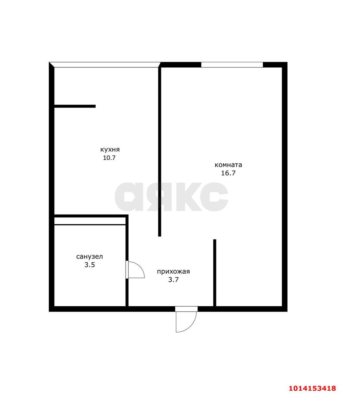 Фото №12: 1-комнатная квартира 36 м² - Краснодар, Юбилейный, ул. Генерала Шифрина, 1/1