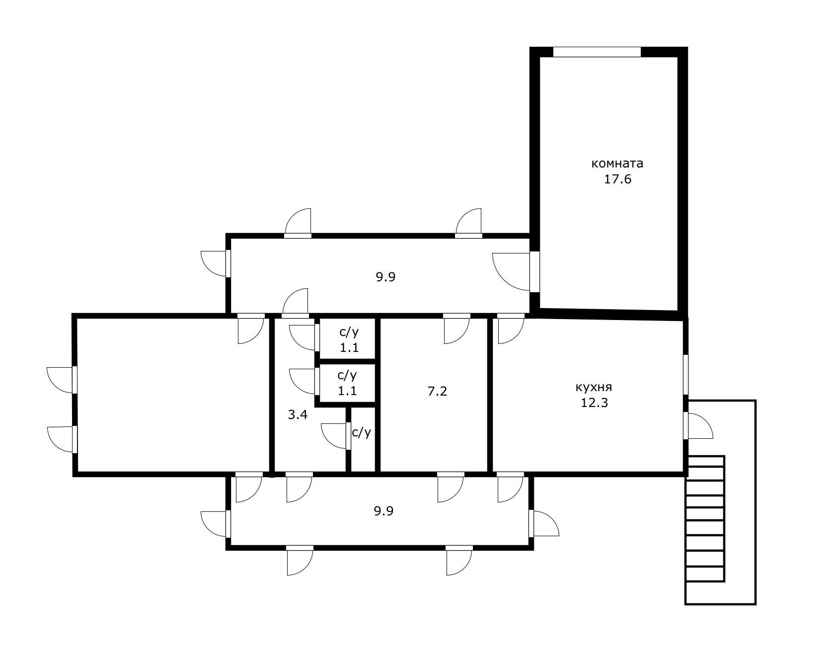 Фото №6: Комната 17 м² - Краснодар, Карасунский внутригородской округ, мкр. Хлопчато-бумажный Комбинат, ул. Стасова, 181