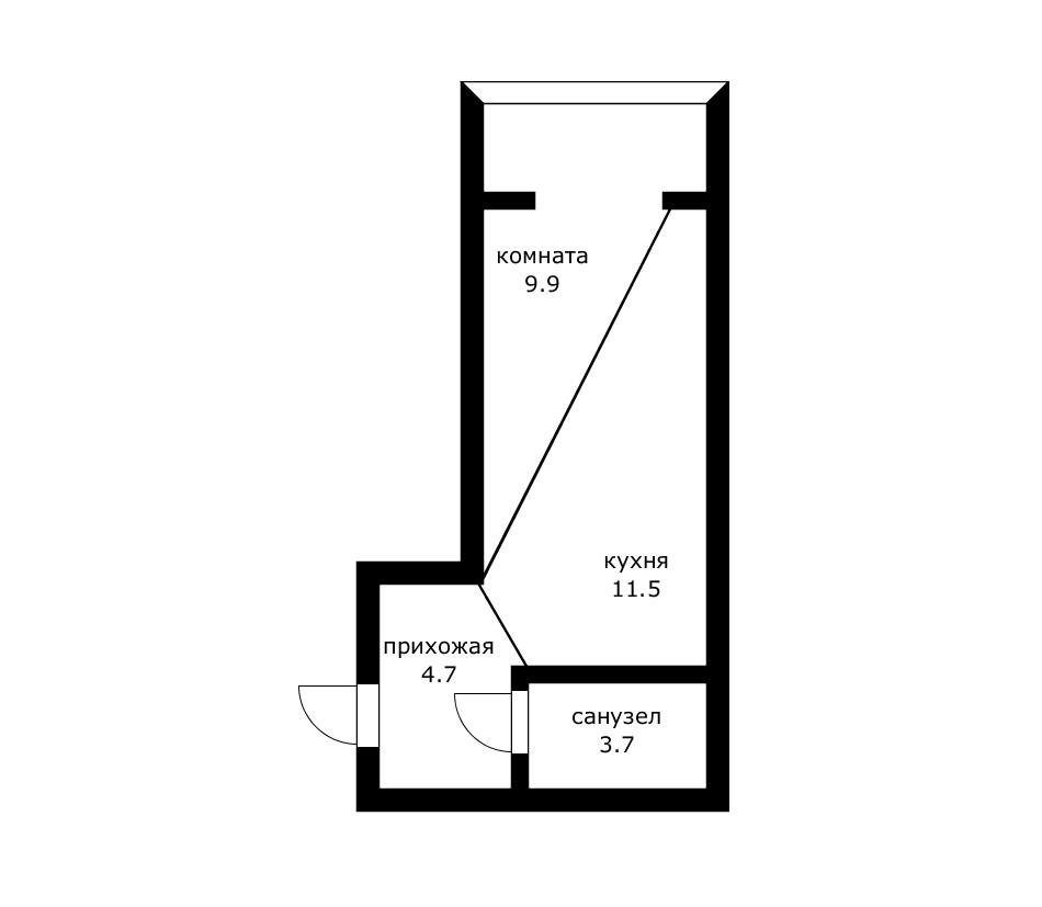 Фото №16: Студия 32 м² - Краснодар, Прикубанский внутригородской округ, ЖК Культурный, мкр. Музыкальный, ул. имени Сергея Есенина, 82
