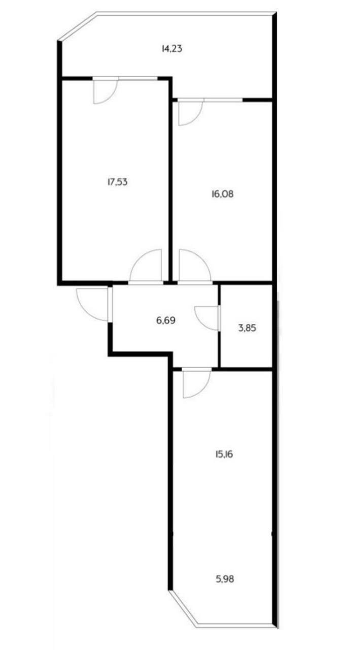 Фото №19: 2-комнатная квартира 63 м² - Краснодар, Прикубанский внутригородской округ, мкр. Любимово, 2
