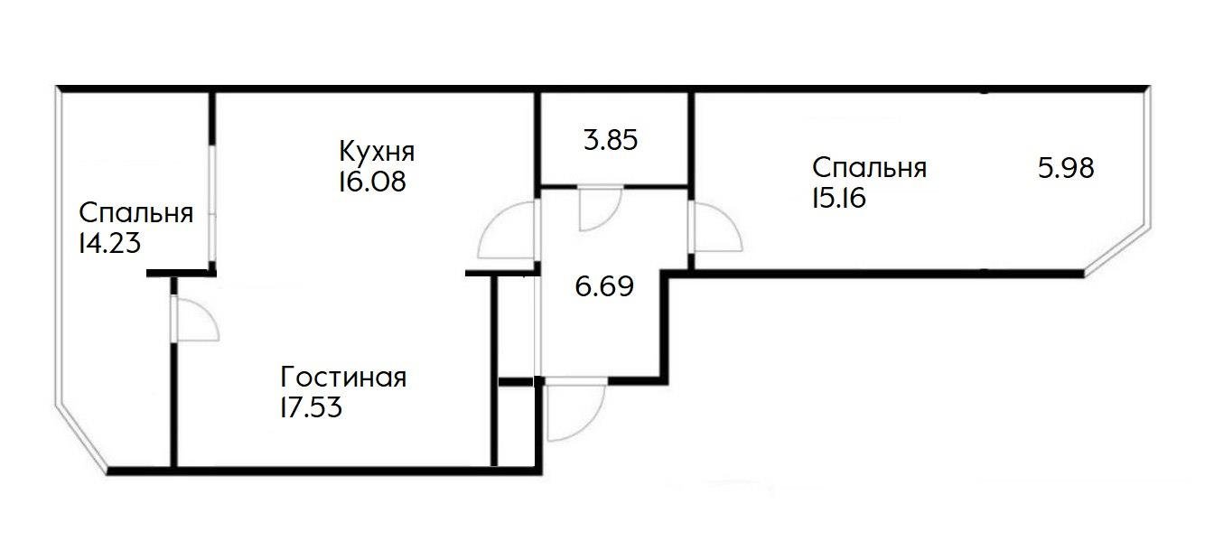 Фото №20: 2-комнатная квартира 65 м² - Краснодар, Прикубанский внутригородской округ, мкр. Любимово, 2