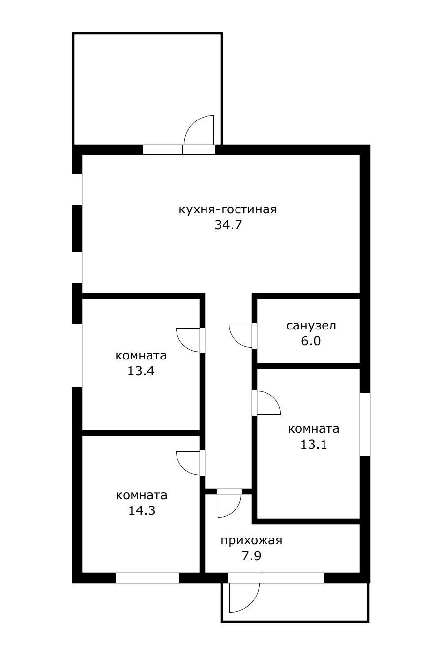 Фото №6: Дом 89 м² + 6 сот. - Строитель, Центральный внутригородской округ, мкр. Центральный, ул. Цветочная, 25