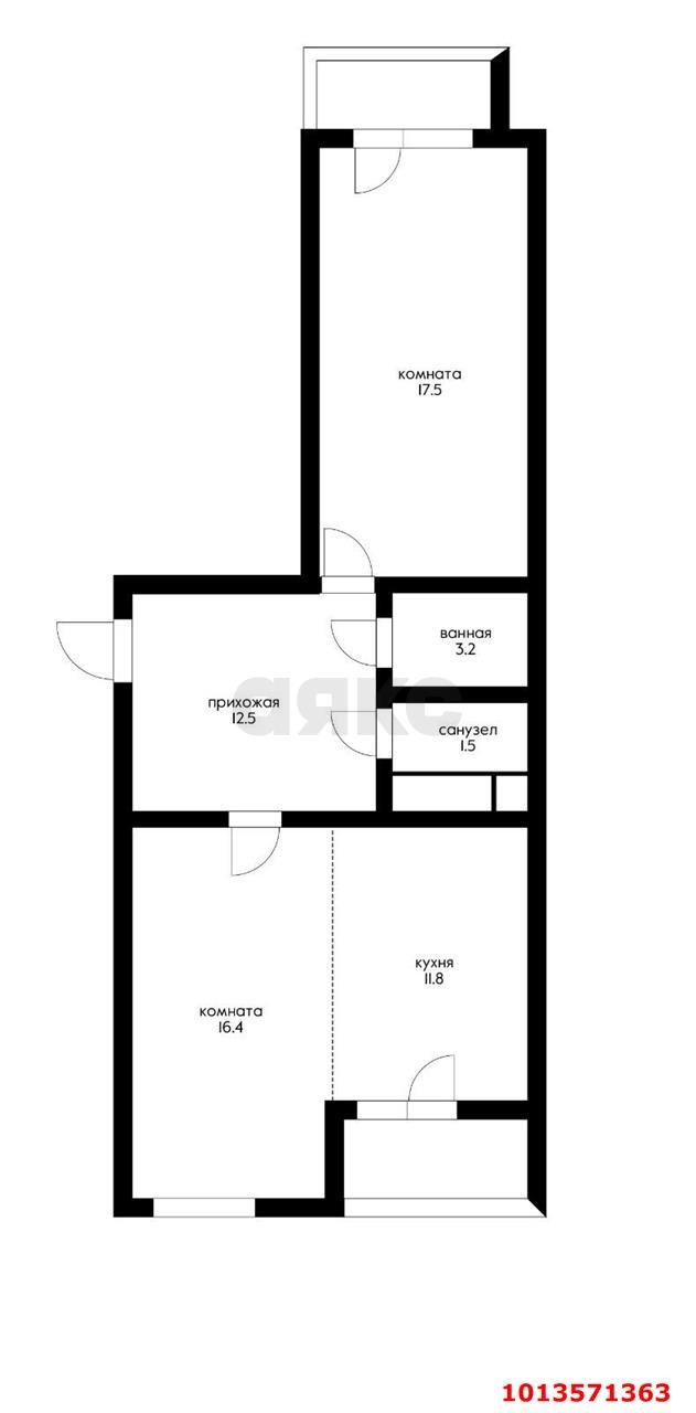 Фото №1: 2-комнатная квартира 70 м² - Краснодар, Пашковский, ул. Бородинская, 156/2