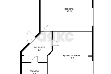 Фото №3: 2-комнатная квартира 41 м² - Краснодар, мкр. жилой комплекс Гранд Пэлэс, ул. Уральская, 75/6