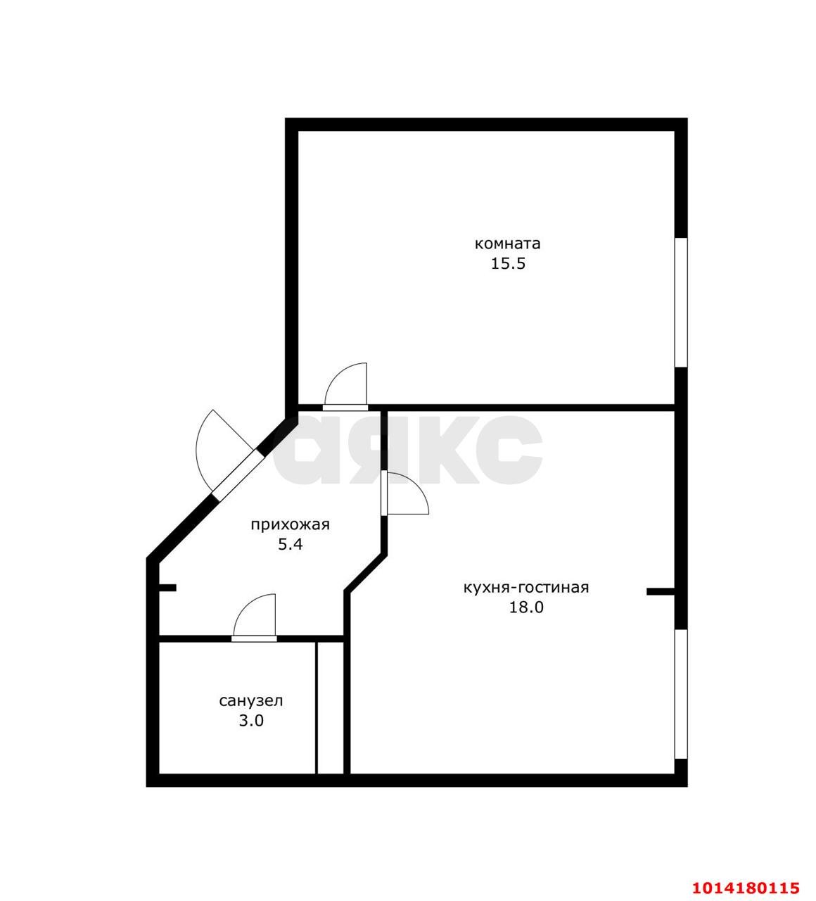 Фото №3: 2-комнатная квартира 42 м² - Краснодар, Карасунский внутригородской округ, Хлопчато-бумажный Комбинат, мкр. жилой комплекс Гранд Пэлэс, ул. Уральская, 75/6