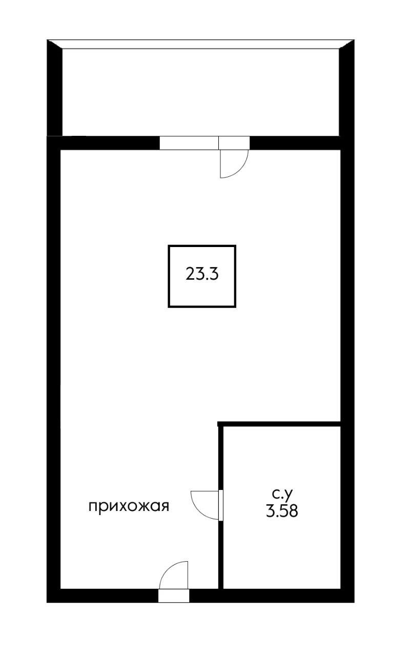 Фото №11: Студия 25 м² - Новая Адыгея, мкр. жилой комплекс Парковый, ул. Бжегокайская, 21/2к2А