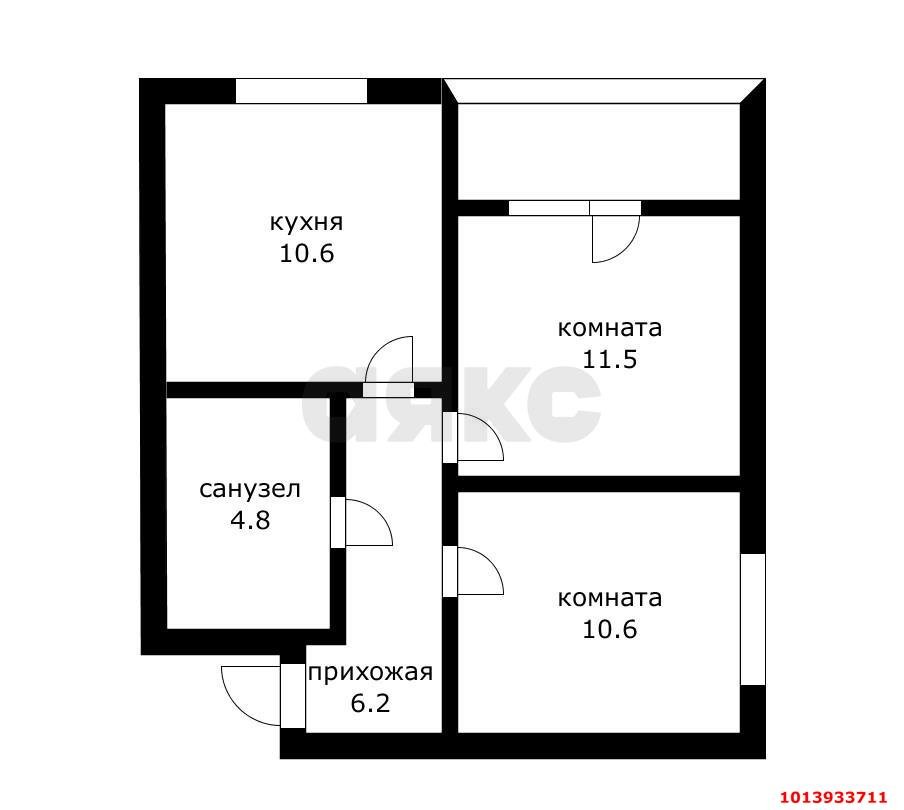 Фото №20: 2-комнатная квартира 48 м² - Краснодар, жилой комплекс Самолёт, ул. Западный Обход, 39/2к4