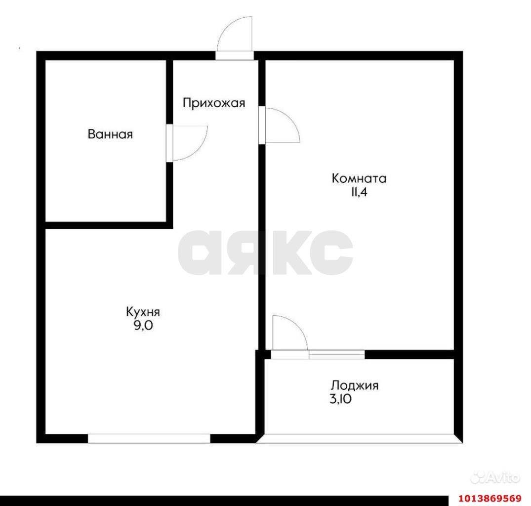 Фото №13: 1-комнатная квартира 30 м² - Краснодар, Славянский, ул. Заполярная, 39с4