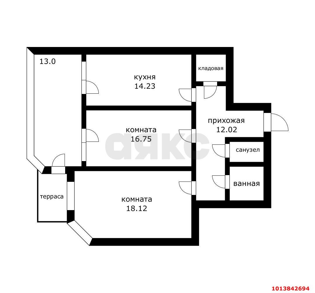 Фото №16: 2-комнатная квартира 85 м² - Краснодар, жилой комплекс Большая Таманская, ул. Таманская, 153к2
