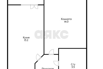 Фото №2: 1-комнатная квартира 36 м² - Краснодар, мкр. имени Петра Метальникова, ул. Петра Метальникова, 36