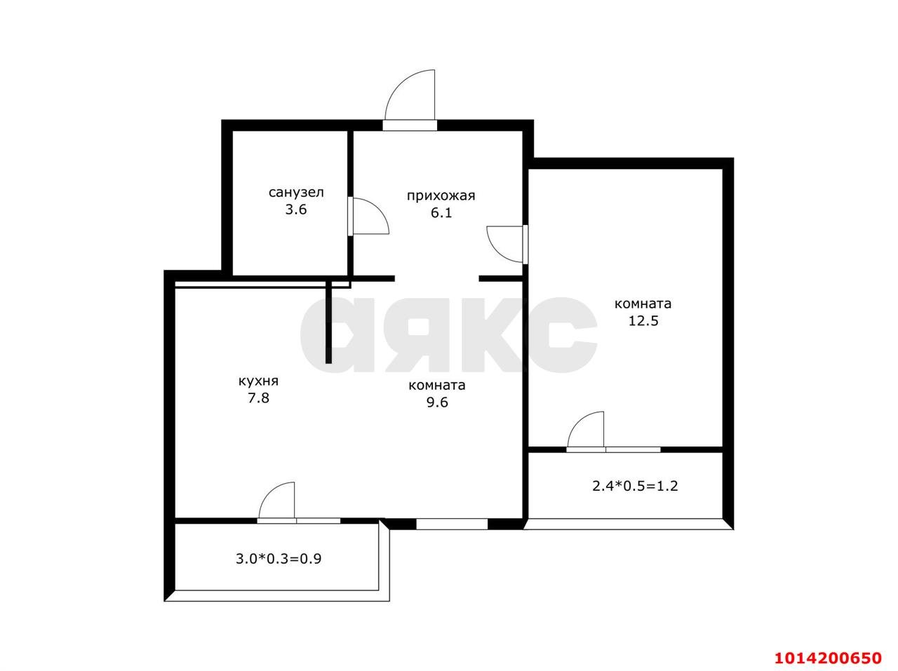 Фото №7: 2-комнатная квартира 46 м² - Краснодар, жилой комплекс Нeo-квартал Красная Площадь, ул. им. Мурата Ахеджака, 12