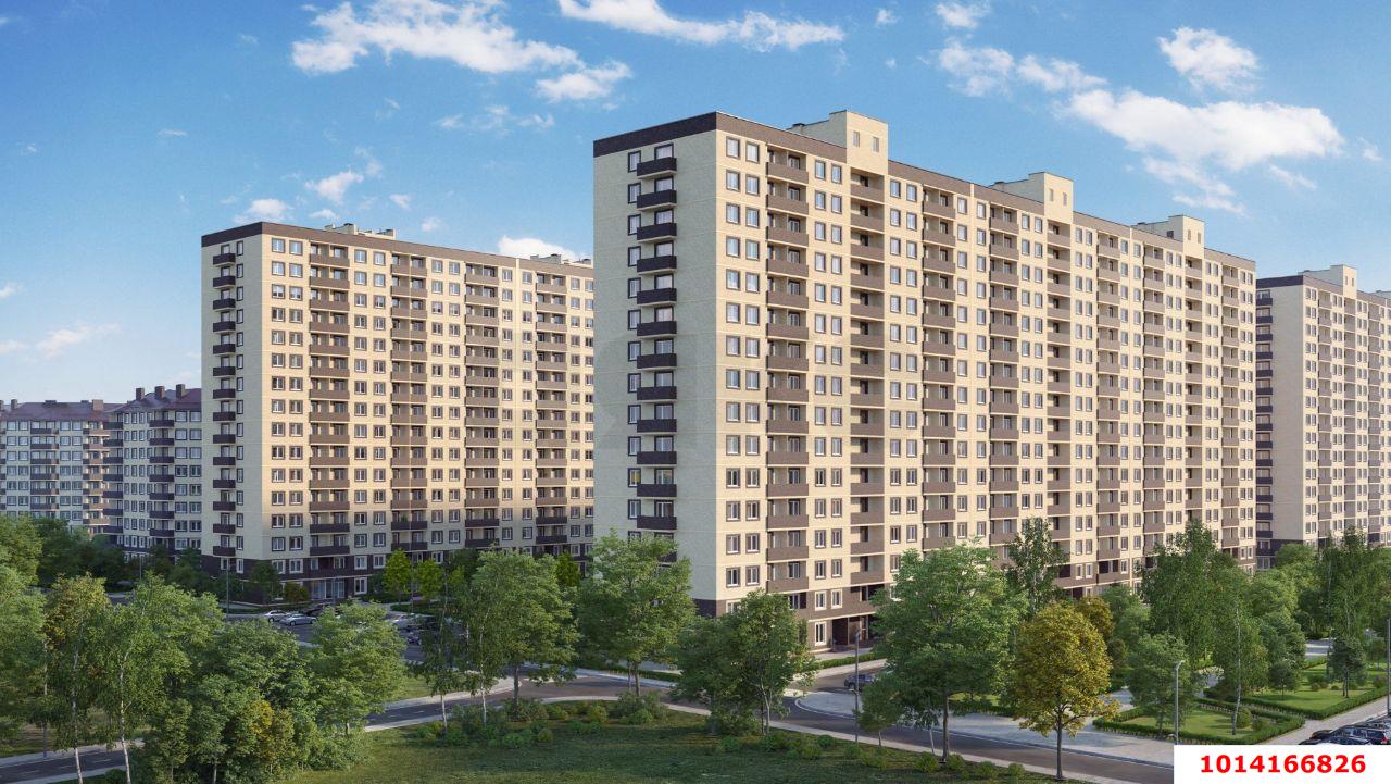 Фото №2: 1-комнатная квартира 40 м² - Краснодар, жилой комплекс Дыхание, ул. Лётчика Позднякова, 2к15