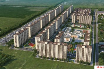 Фото №1: 1-комнатная квартира 40 м² - Краснодар, мкр. жилой комплекс Дыхание, ул. Лётчика Позднякова, 2к15