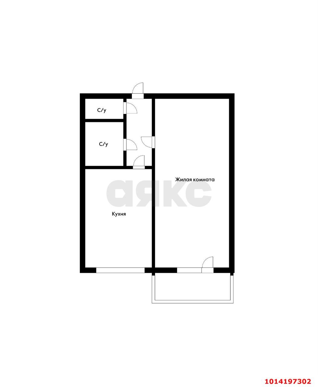 Фото №9: 1-комнатная квартира 34 м² - Краснодар, Фестивальный, ул. Воровского, 227